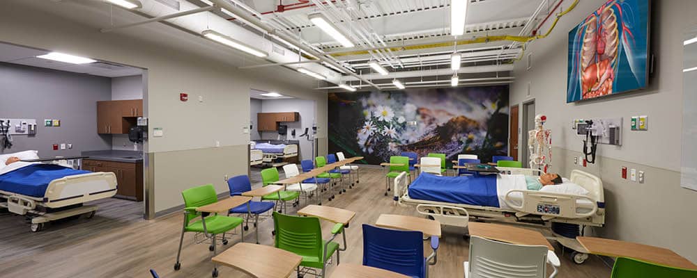 Nursing lab in the Sands Family Center for Allied Health at FLCC.