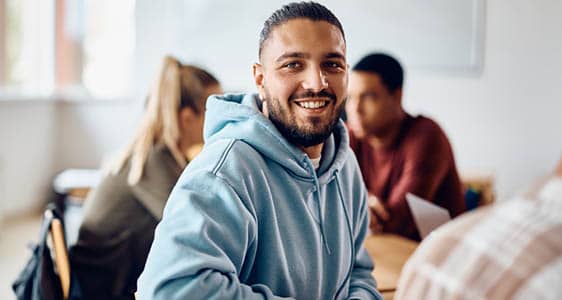 A student studying English as a Second Language (ESL) at FLCC.